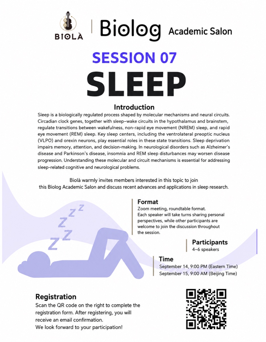 Sleep event poster