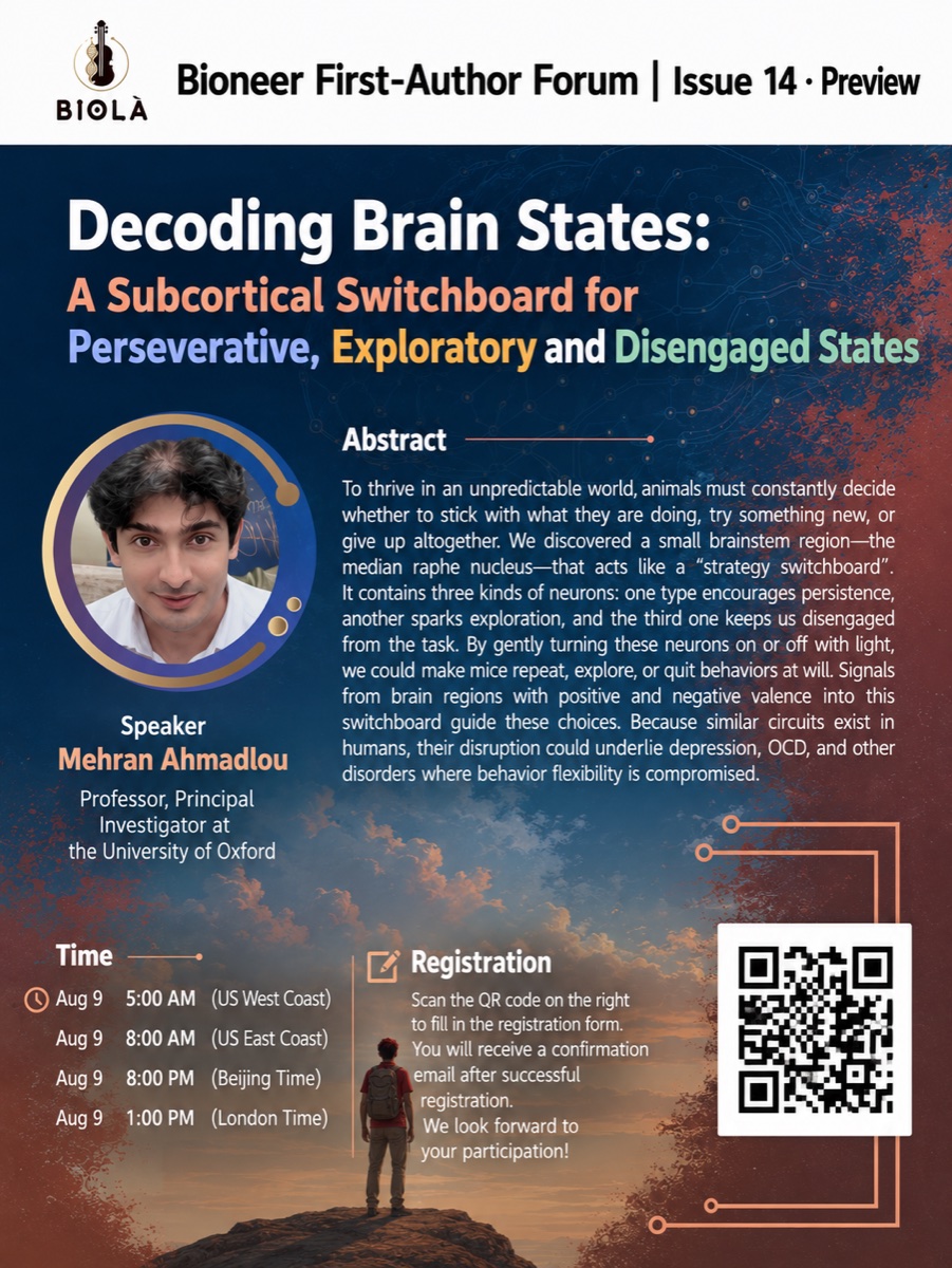 A Subcortical Switchboard for Perseverative, Exploratory and Disengaged States event poster