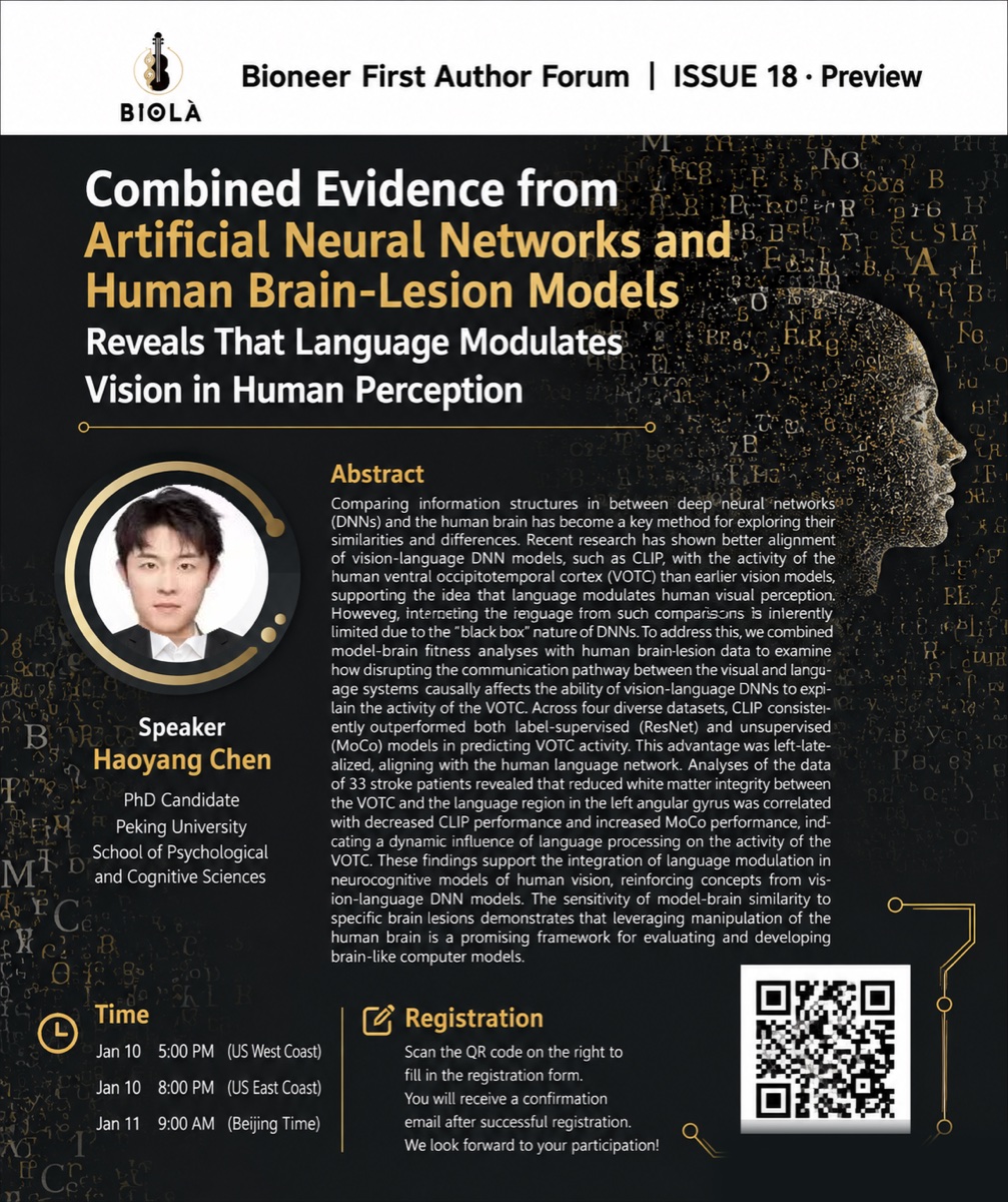 Combined Evidence from Artificial Neural Networks and Human Brain-Lesion Models Reveals That Language Modulates Vision in Human Perception event poster