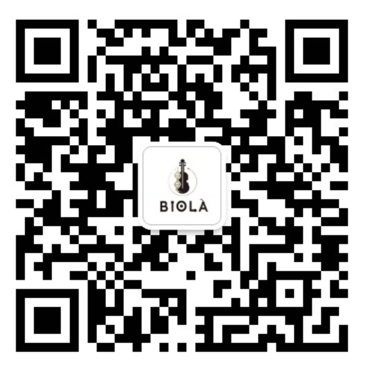 QR code for the Biolà WeChat Official Account